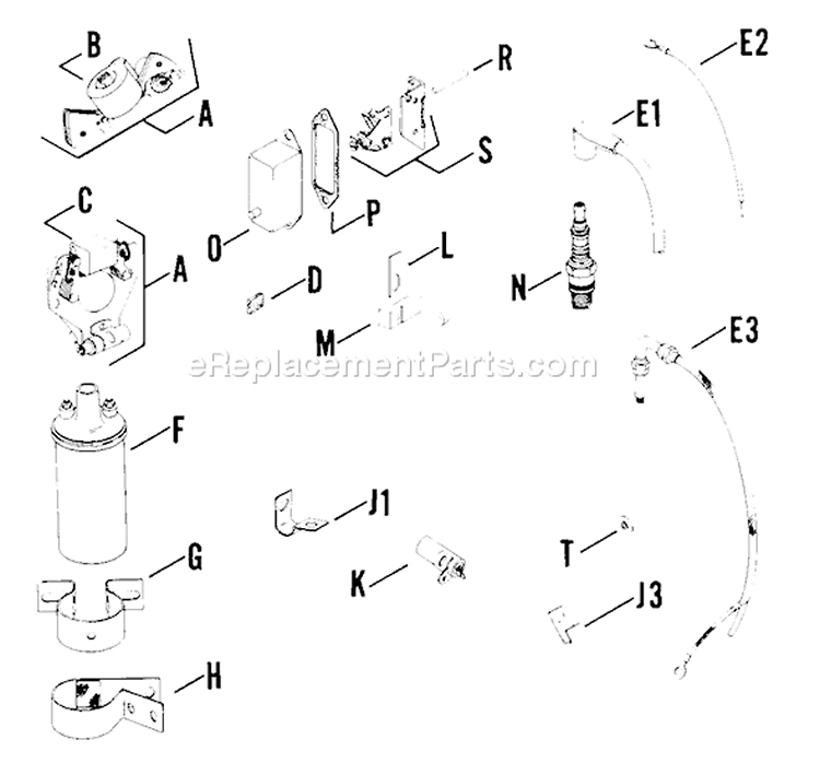 Page A Diagram and Parts List for K91-2797  Kohler Engine